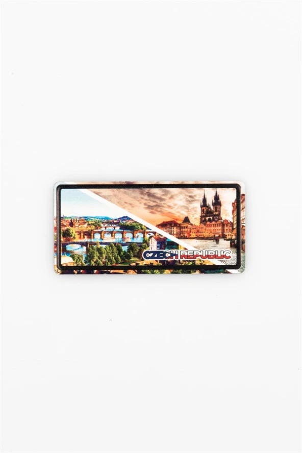 Çek Cumhuriyeti Temalı Plaka Magnet - Resim 3