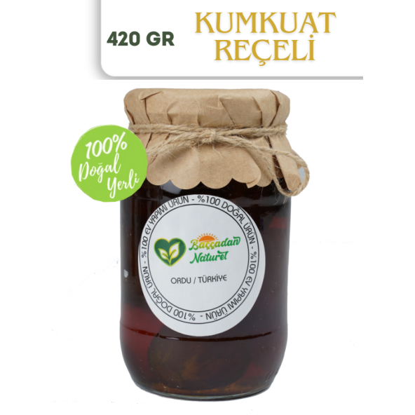 Doğal Kumkuat Reçeli 420 gr (Doğal-Ev Yapımı)