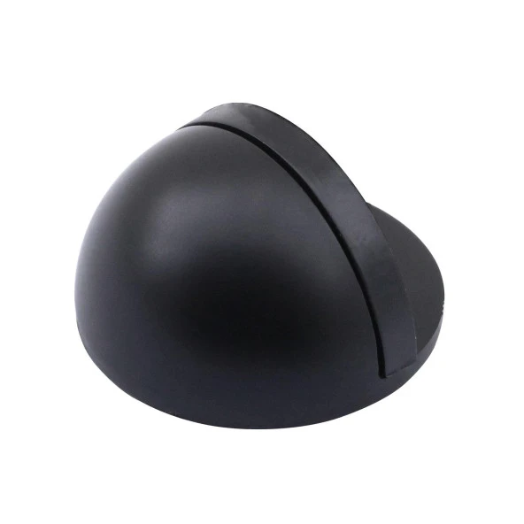 Yarımay Kapı Stoperi Tamponu Yapışkanlı Metal Kapı Stopu Durdurucu Tutucu Mat Siyah - 2