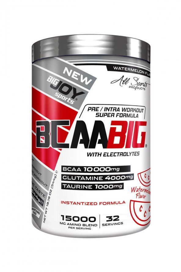 Bigjoy Sports Bcaabig 589Gr Bcaa Powder Karpuz Aromalı 32 Servis