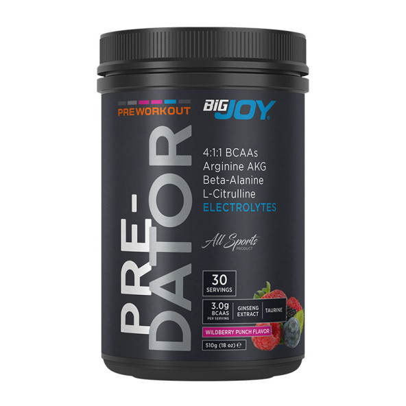 Bigjoy Sports Pre-Dator 510g 30 Servis Pre-Workout Orman Meyveli