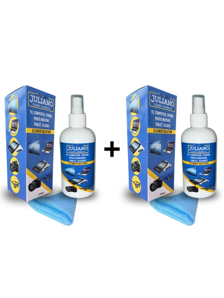 2 Adet Gözlük, Led, Ekran, Laptop, Tablet, Bilgisayar, Televizyon, Cep Telefonu, Kamera, Koruyucu Ve Parlatıcı Doğal Temizleme, Temizlik Seti – 250 ML Temizleyici ürün görseli