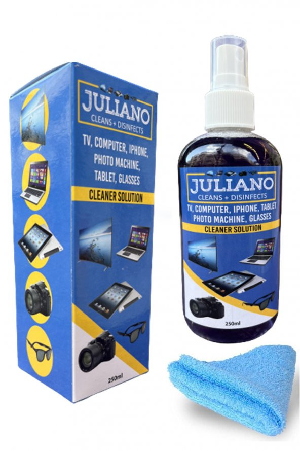 2 Adet Gözlük, Led, Ekran, Laptop, Tablet, Bilgisayar, Televizyon, Cep Telefonu, Kamera, Koruyucu Ve Parlatıcı Doğal Temizleme, Temizlik Seti – 250 ML Temizleyici - 2