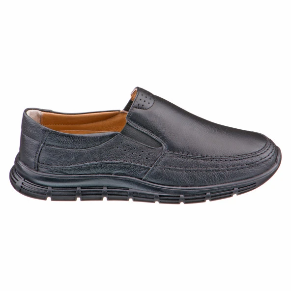 Siyah Dikiş Detaylı Erkek Ayakkabı - 3