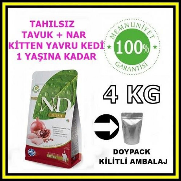 N&D tahılsız kitten yavru kedi maması 4 kg açık mama - 2