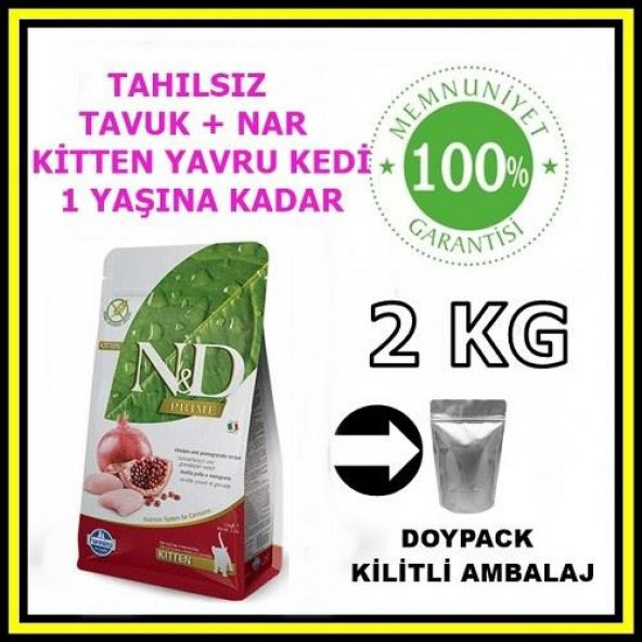 N&D tahılsız kitten yavru kedi maması 2 kg açık mama - 2
