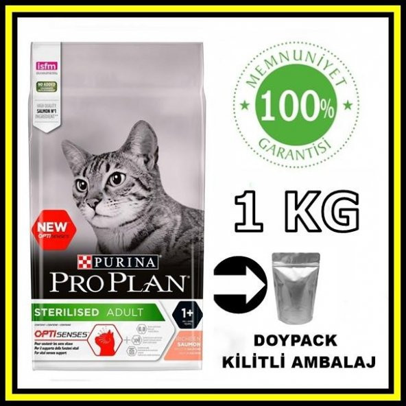 ProPlan sterilised somonlu kısırlaştırılmış kedi maması 1 kg açık mama