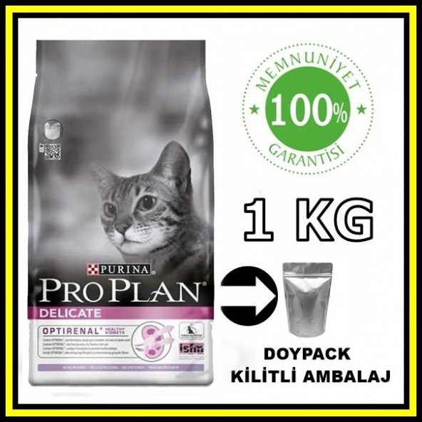 ProPlan delicate kuzu etli seçici kedi 1 kg açık mama