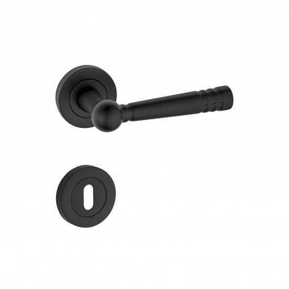 Osmanlı Oda Kapı Kolu Mat Siyah Oda Kapı Kolu 1 Takım