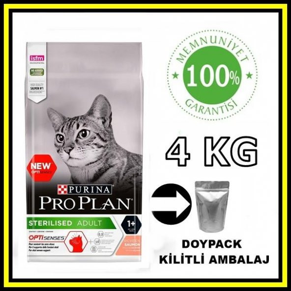 Proplan Sterilised Somonlu Kısırlaştırılmış Kedi Maması 4 Kg Açık Mama