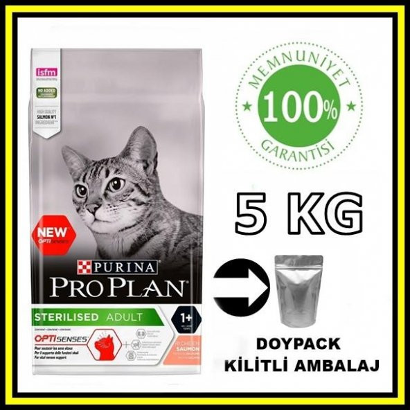 Proplan Sterilised Somonlu Kısırlaştırılmış Kedi Maması 5 Kg Açık Mama