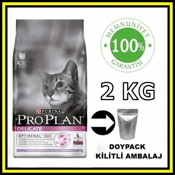 ProPlan delicate kuzu etli seçici kedi 2 kg açık mama