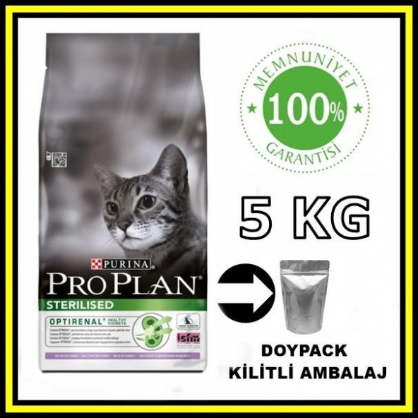 ProPlan sterilised hindili kısırlaştırılmış kedi maması 5 kg açık mama
