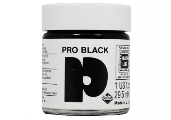 Daler Rowney Pro Black Opak Siyah Mürekkep 29.5 ml.