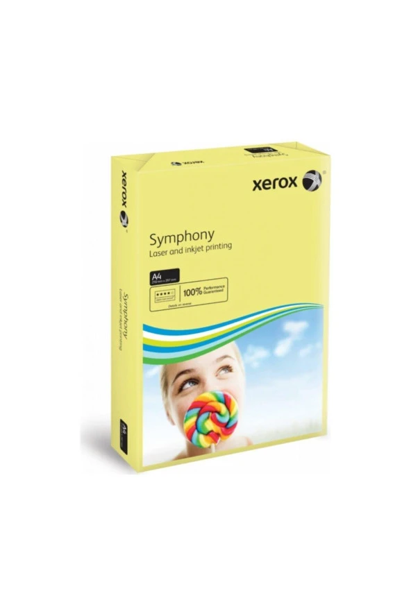 Xerox Symphony Renkli Fotokopi Kağıdı 500 Lü A4 80 GR Sarı