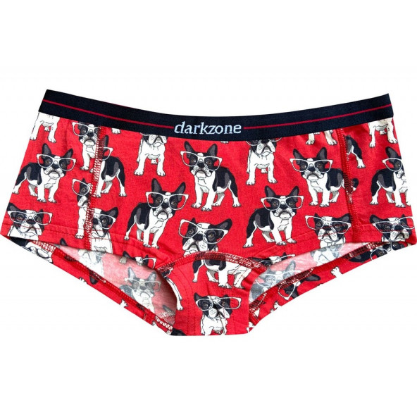 Darkzone Flamingo-Kaplan-Köpek Desenli Dijital Baskılı 3'lü Kadın Hipster - 2