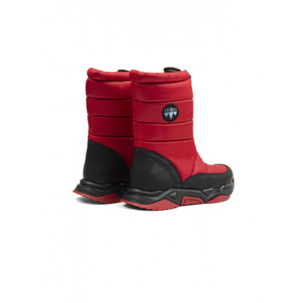 KIRMIZI ÖNDEN FERMUARLI KIZ ÇOCUK KAR BOTU KHIONES - 2