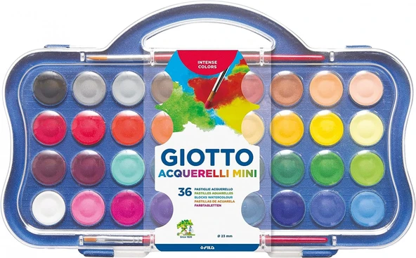 Giotto Sulu Boya 23mm 36 Renk Plastik Kutu Set ürün görseli