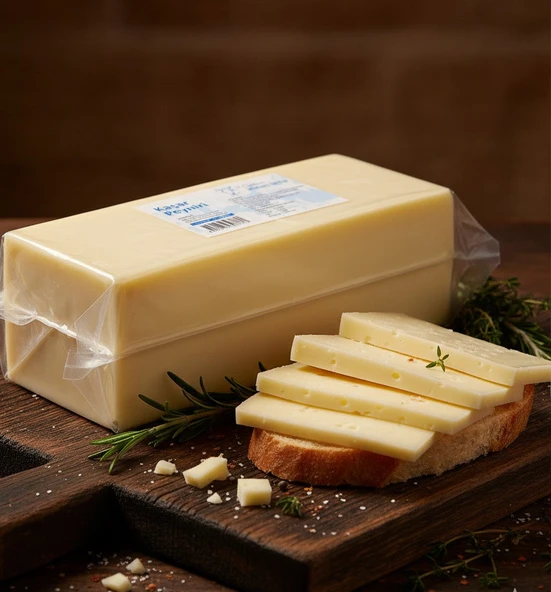 Doğal Taze Kaşar Peyniri 1 KG Köy Çiftlik Sütünden Gurme Lezzet - Resim 2