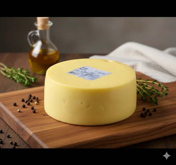 Doğal Çiftlik Sütünden Katkısız Tekerlek Taze Kaşar Peynir 2500 Gr - Resim 3