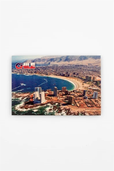 Şili Temalı Ahşap Kartpostal Magnet - Resim 3