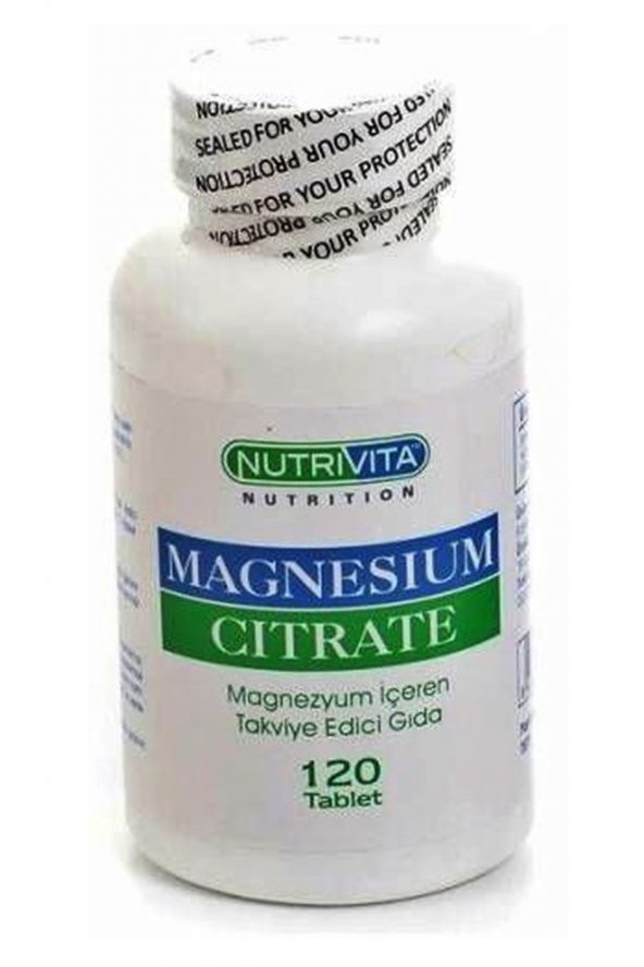Nutrivita Nutrition Magnesium Citrate 250 mg 120 Tablet