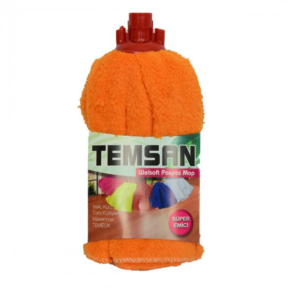 Temsan Yumuşak Mop Paspas Karışık Renk Islak Kuru Tüm Yüzeylere Süper Emici - 4