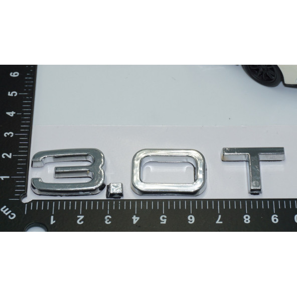 DK Tuning Audi 3.0T Bagaj Krom ABS 3M 3D Yazı Logo - 4
