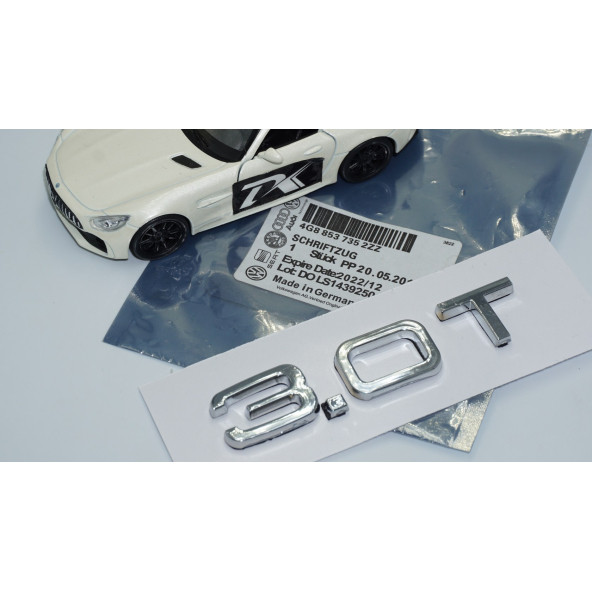 DK Tuning Audi 3.0T Bagaj Krom ABS 3M 3D Yazı Logo - 5
