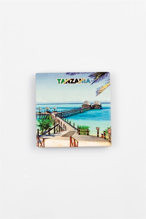 Tanzanya Temalı Taş Bardak Altlığı - 3