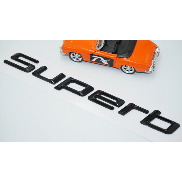 DK Tuning Superb Yeni Nesil Bagaj Siyah ABS Yazı Logo Skoda İle Uyumlu - 3