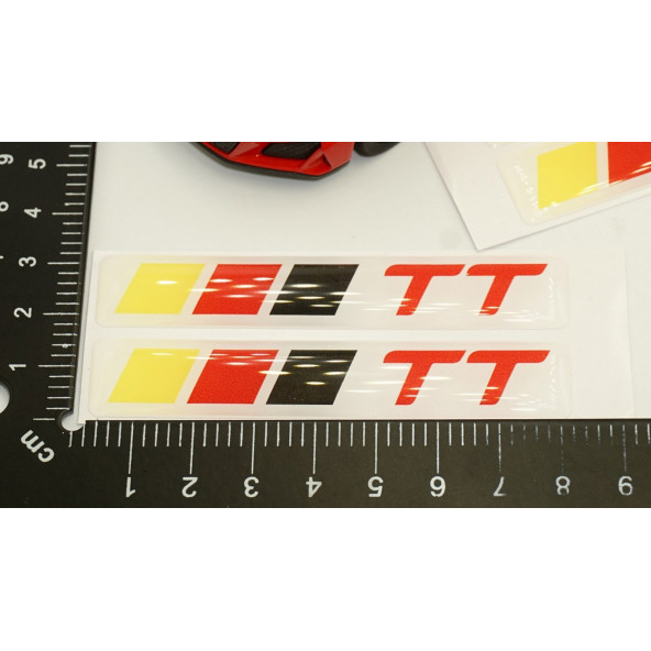 Audi TT Logo Motor Kapağı Damla Silikon Plaka Logo Arma Amblem Yeni Stil - 7