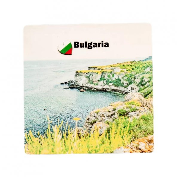 Bulgaristan Temalı Ahşap Bardak Altlığı