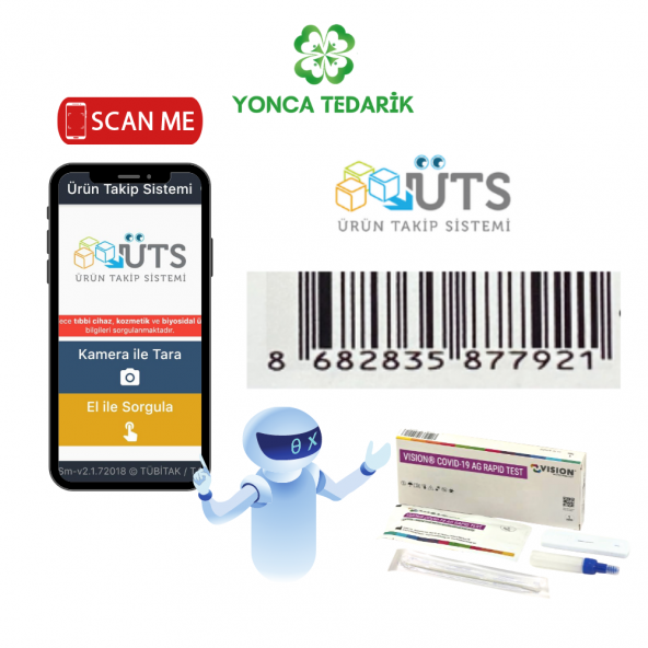 VISION Hızlı Antijen Sürüntü (CE-IVD) Test Kiti - 2