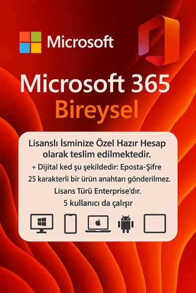 MICROSOFT Office 365 Bireysel Türkçe Yeni ürün görseli 1