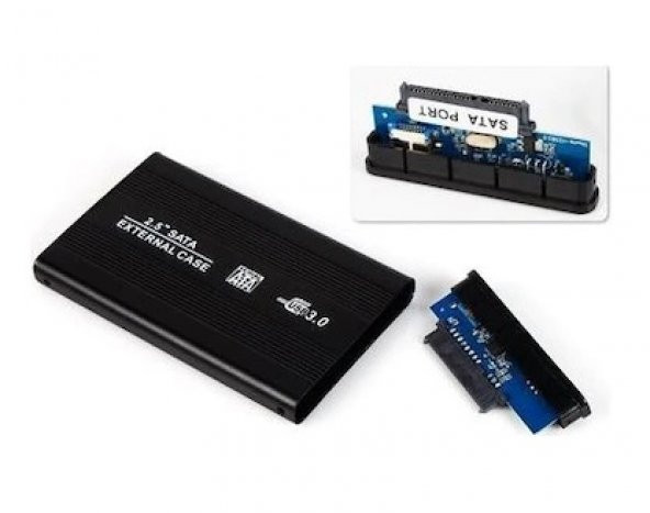 Molix USB 3.0 Sata Harici 2.5 Harddisk Kutusu+3.0 HDD Kablo