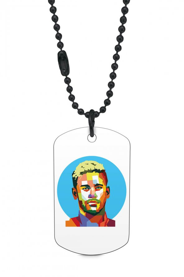 Neymar Siyah Renk Künye / Kolye DFT1247