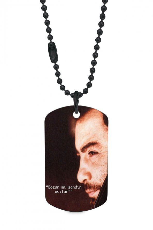 Ahmet Kaya Siyah Renk Künye / Kolye DFT3062 - 1