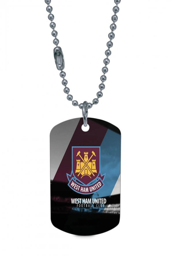 West Ham United Gümüş Renk Künye / Kolye DFT4521