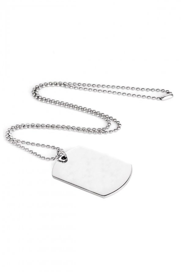 Garfield Gümüş Renk Künye / Kolye DFT4709 - Resim 2