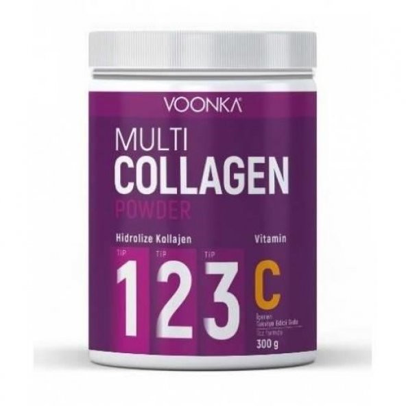 Voonka Multi Collagen Powder Vitamin C 300 gr