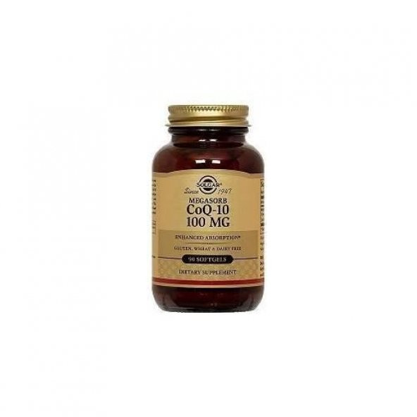 Solgar Coenzyme Q-10 100 mg 60 Kapsül Antioksidan