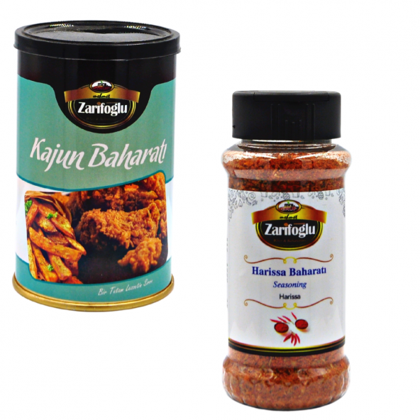 KAJUN BAHARATI 180 GR VE HARİSSA BAHARATI FAS BAHARATI 75 GR PET - 1