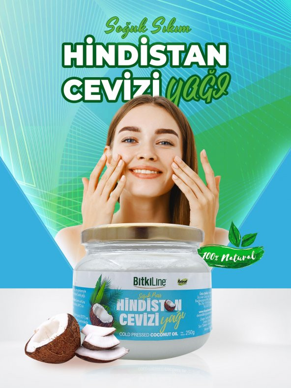 Organik Hindistan Cevizi Yağı 250gr (Soğuk Sıkım Hindistan Cevizi Yağı) - 4
