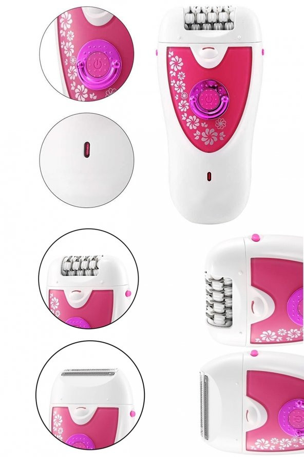 beauty Turbo 2 In 1 Su Geçirmez Epilasyon Aleti Epilatör Cihazı Tüy Alma Makinesi Kadın Bakım Seti