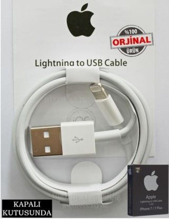 Manessa Orjinal Üretimli Apple ipad iphone 5 5s 5se 6 6s 7 8 X Plus Lightning Şarj Data Kablosu - 2