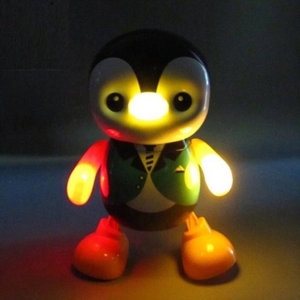 Işıklı Dans Eden Penguen Robot sevimli Müzikli Oyuncak - 6
