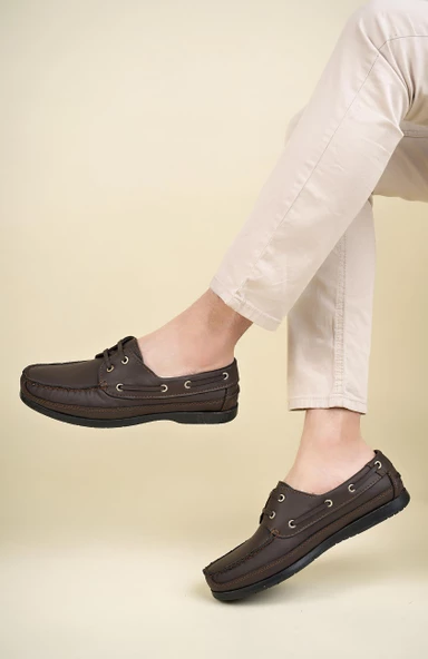 Muggo MİLLER Garantili Hakiki Deri Erkek Günlük Klasik Casual Ayakkabı - 11