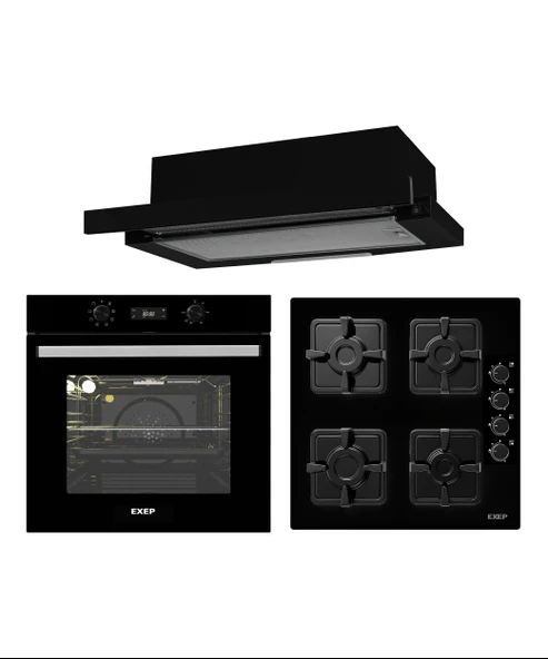 EXEP  START  SİYAH 3 LÜ ANKASTRE SET (E5E-EO230-EF260) ürün görseli