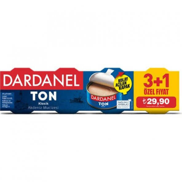 Dardanel 75 gr x 4 Ton Balığı (3+1)